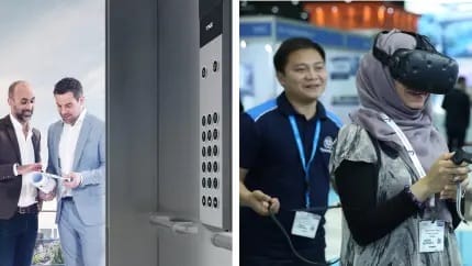 Lancement de gammes d’ascenseurs pour bâtiments de faible et moyenne hauteur en Europe ; introduction des showrooms en réalité virtuelle
